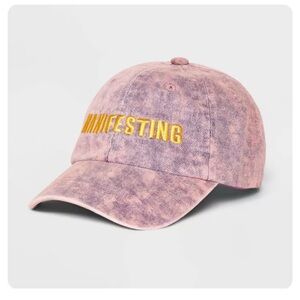 Manifesting Pink and Gold Cap